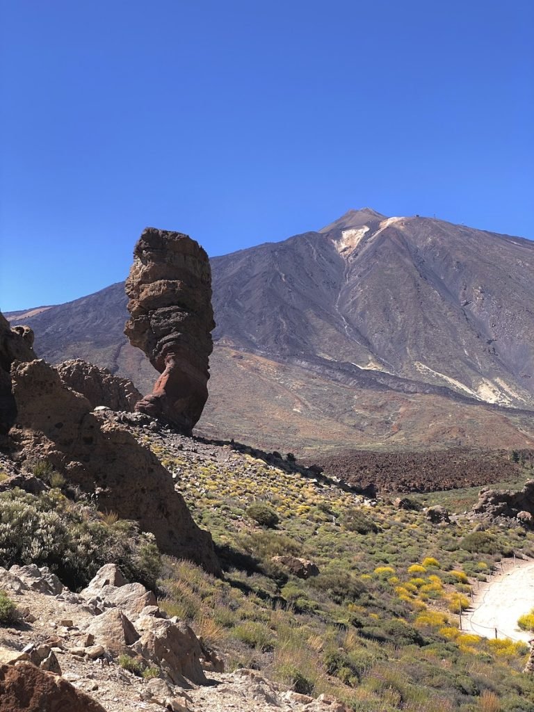 Rock Formation and Teide behind