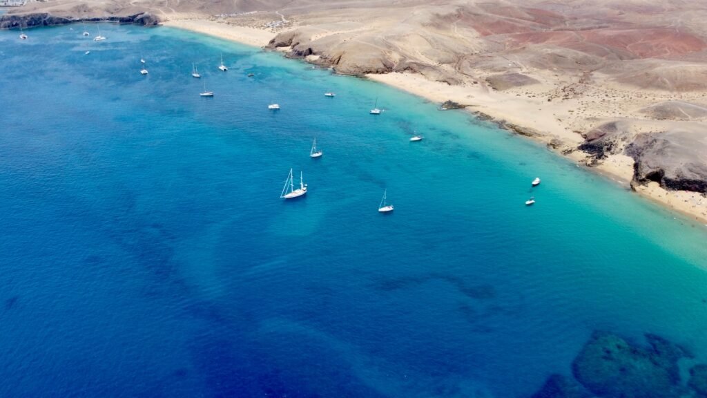 Una playa de Canarias