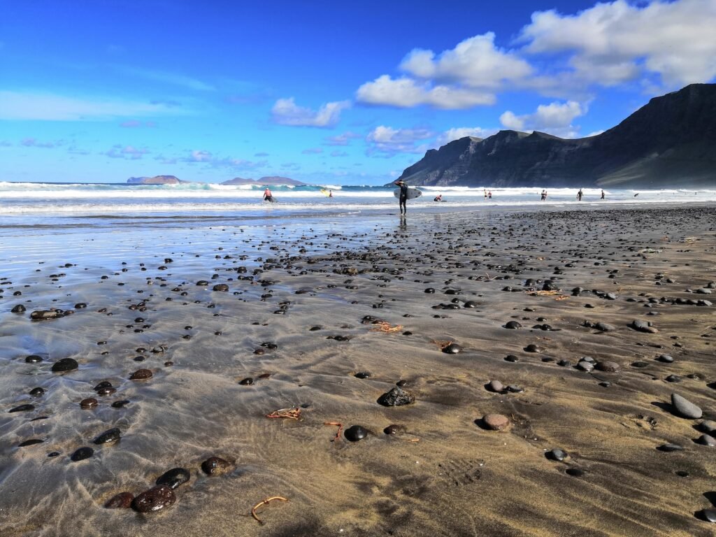 Playa de Famara en Lanzarote