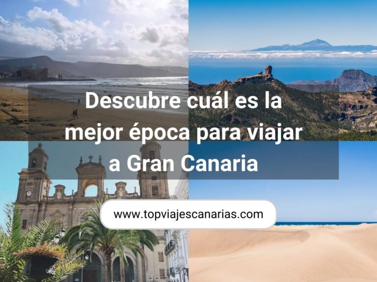 Descubre la mejor época para viajar a Gran Canaria