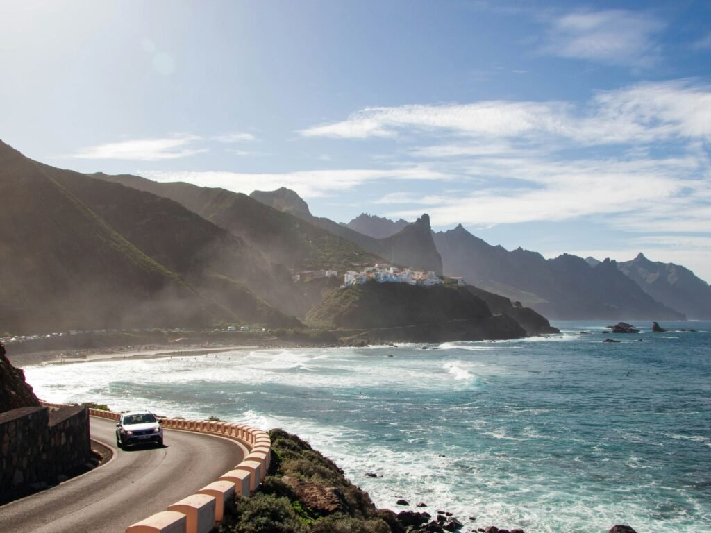 Carretera de Tenerife en la zona de Benijo