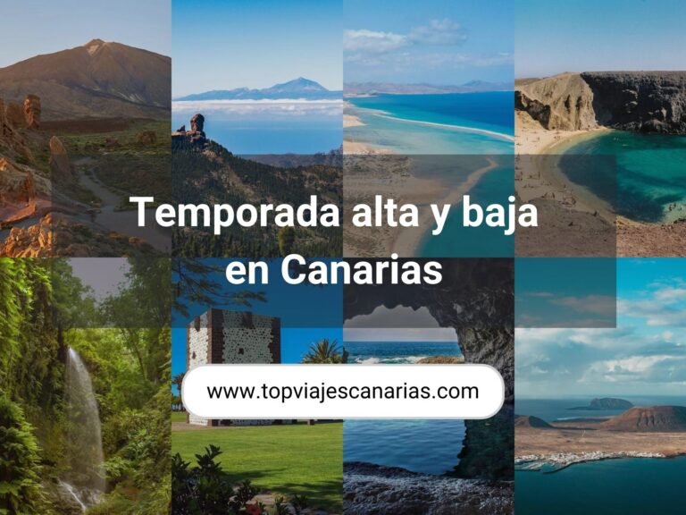 Temporada alta y baja en Canarias