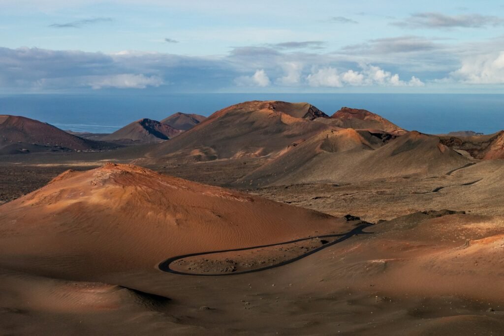 Las Montañas del Fuego en el Parque Nacional de Timanfaya