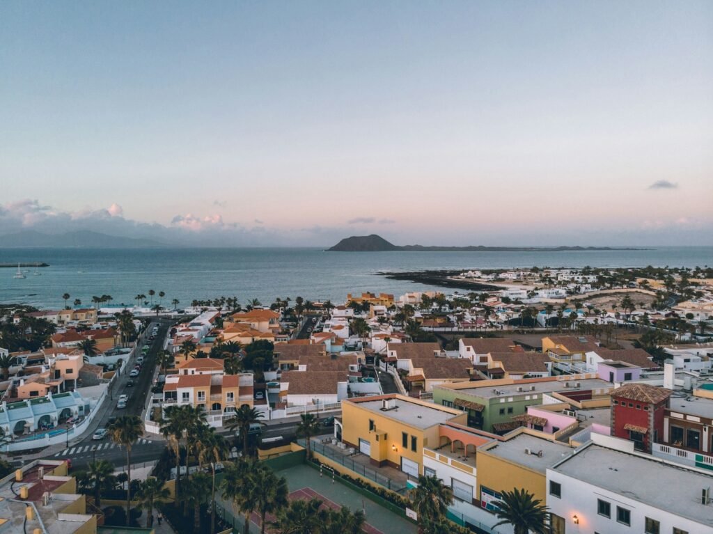 Corralejo e Islote de Lobos al fondo